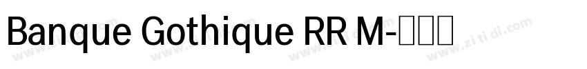 Banque Gothique RR M字体转换